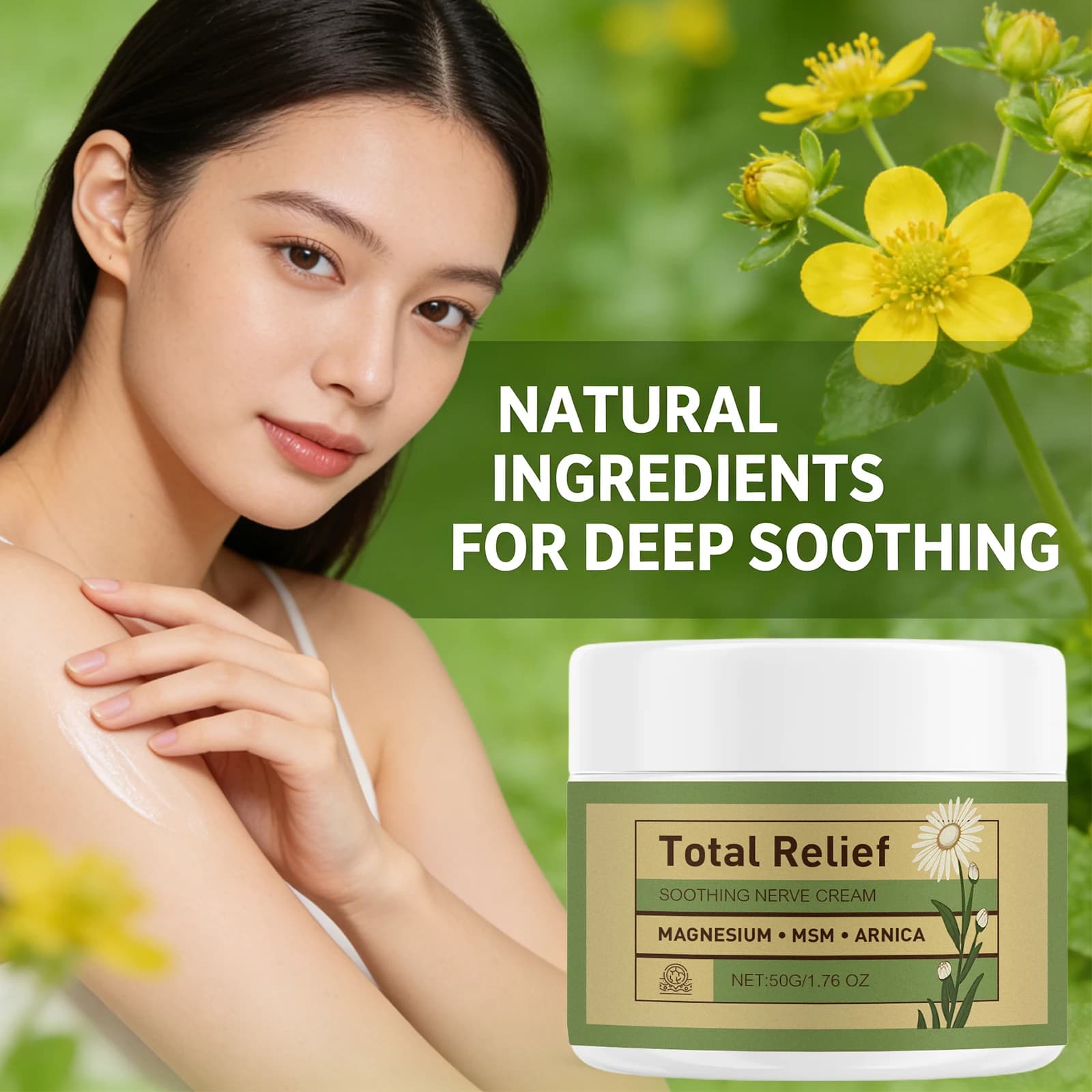 magnesium soothing cream jar — image 6