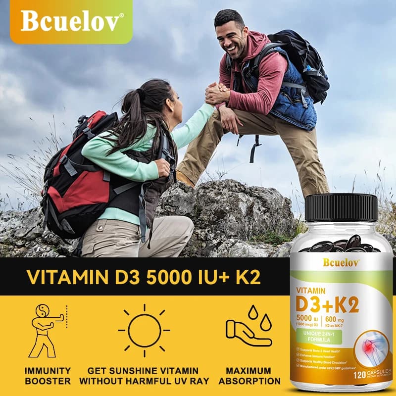 Vitamin D3 and K2 supplement bottle — image 5