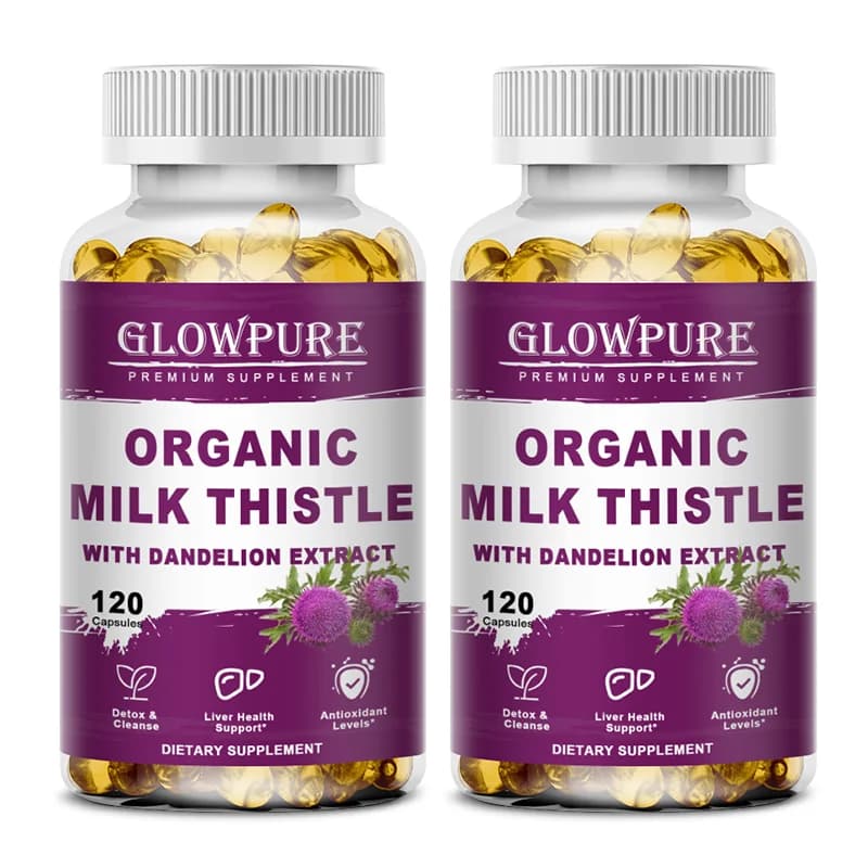 Organic milk thistle 9000 mg extract bottle — image 8