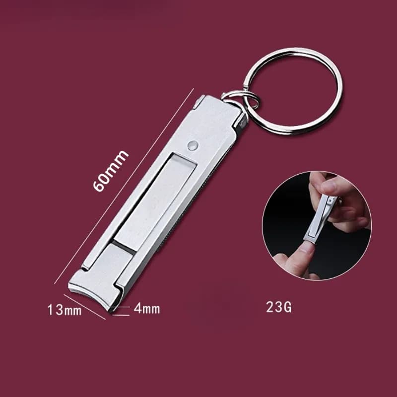 foldable ultra-thin nail clipper with dead skin remover — image 7
