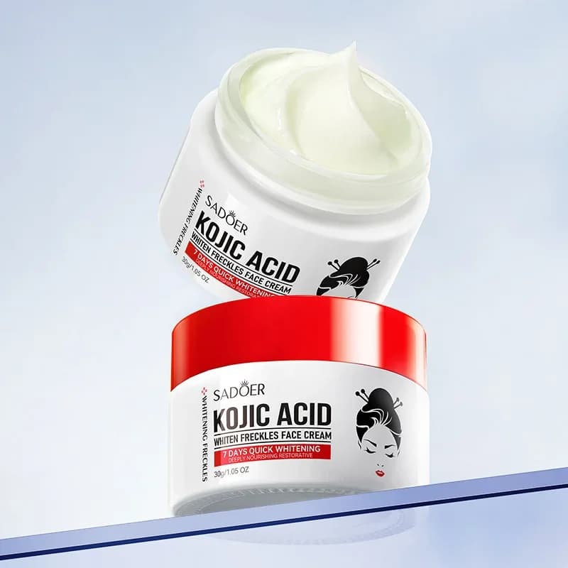 Kojic acid brightening face cream tube — image 6