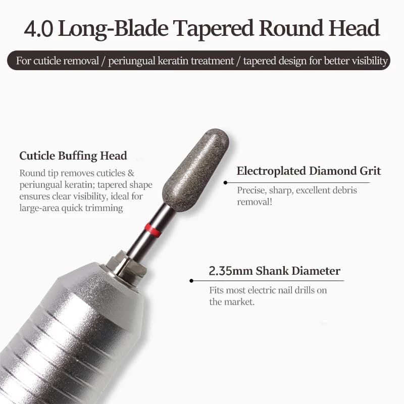 diamond sand nail file drill bit for cuticle polishing — image 5