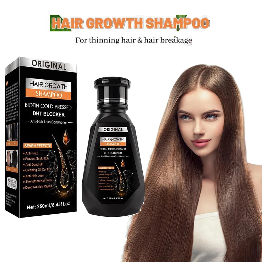 250 ml bottle of biotin ginger shampoo — image 1