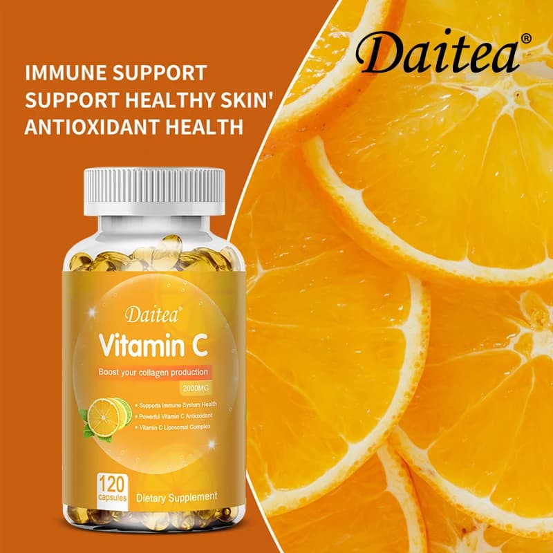 bottle of vitamin c 2000 mg capsules — image 4
