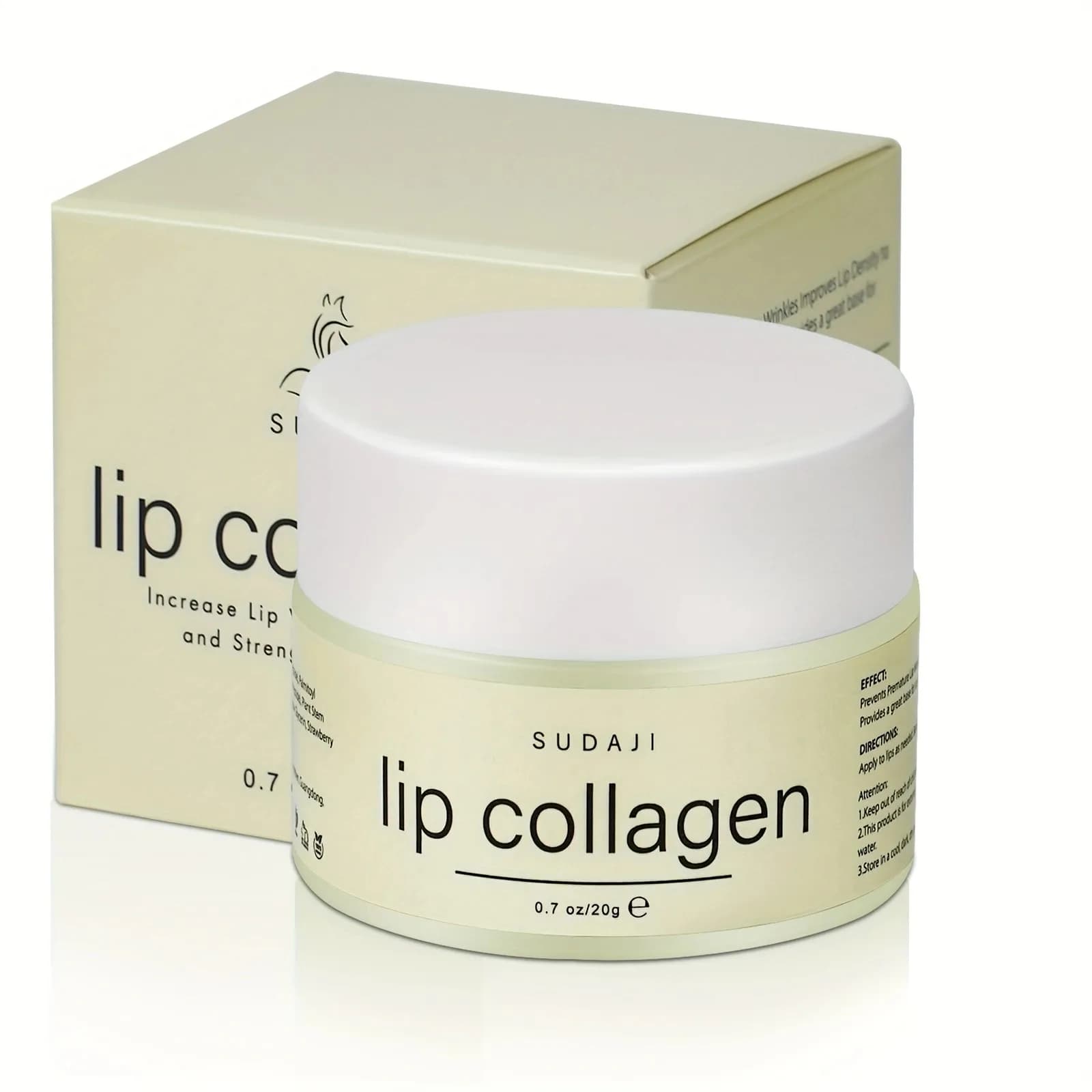 plant stem cell collagen lip butter in a 20g jar — image 7