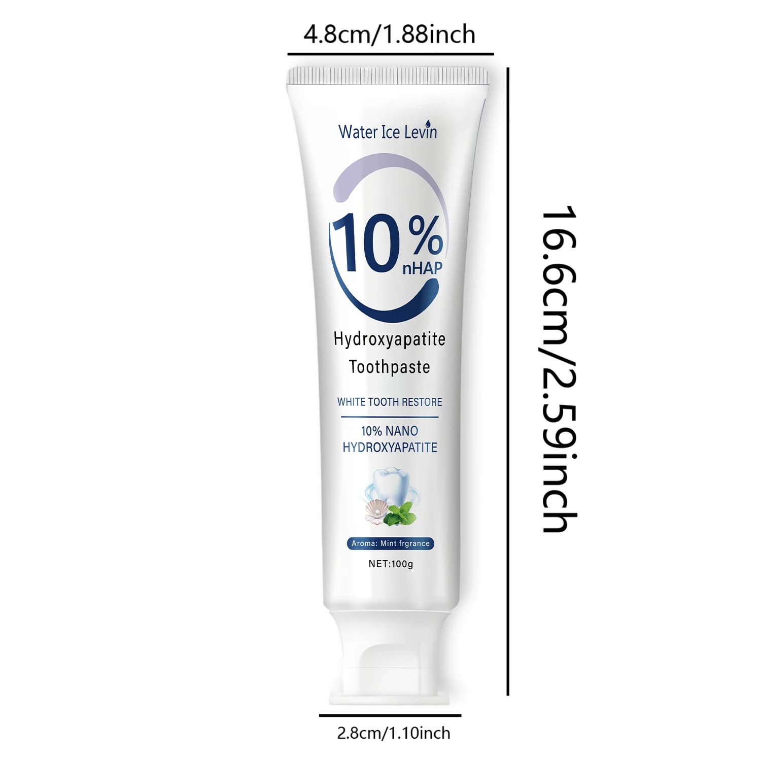 nano hydroxyapatite toothpaste tube fresh mint — image 6