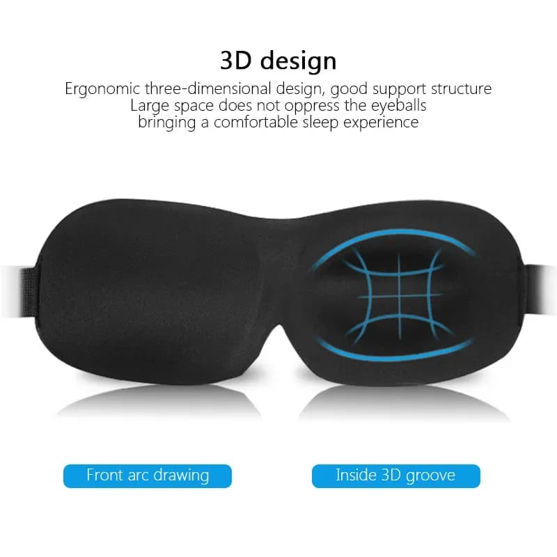soft 3d contoured sleeping eye mask — image 3