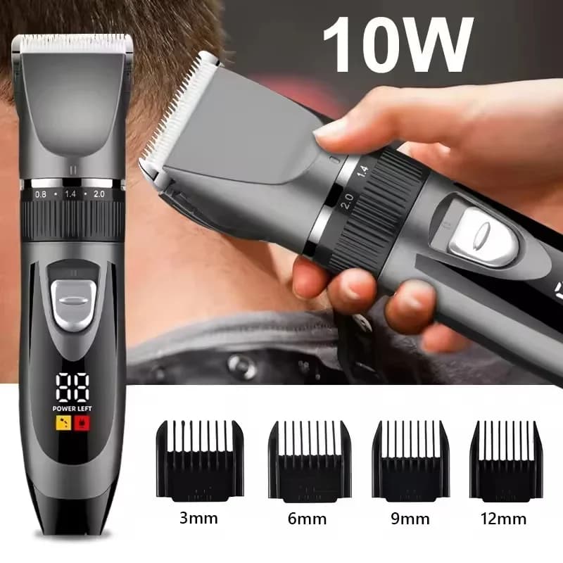 electric hair clipper set with digital display — image 2