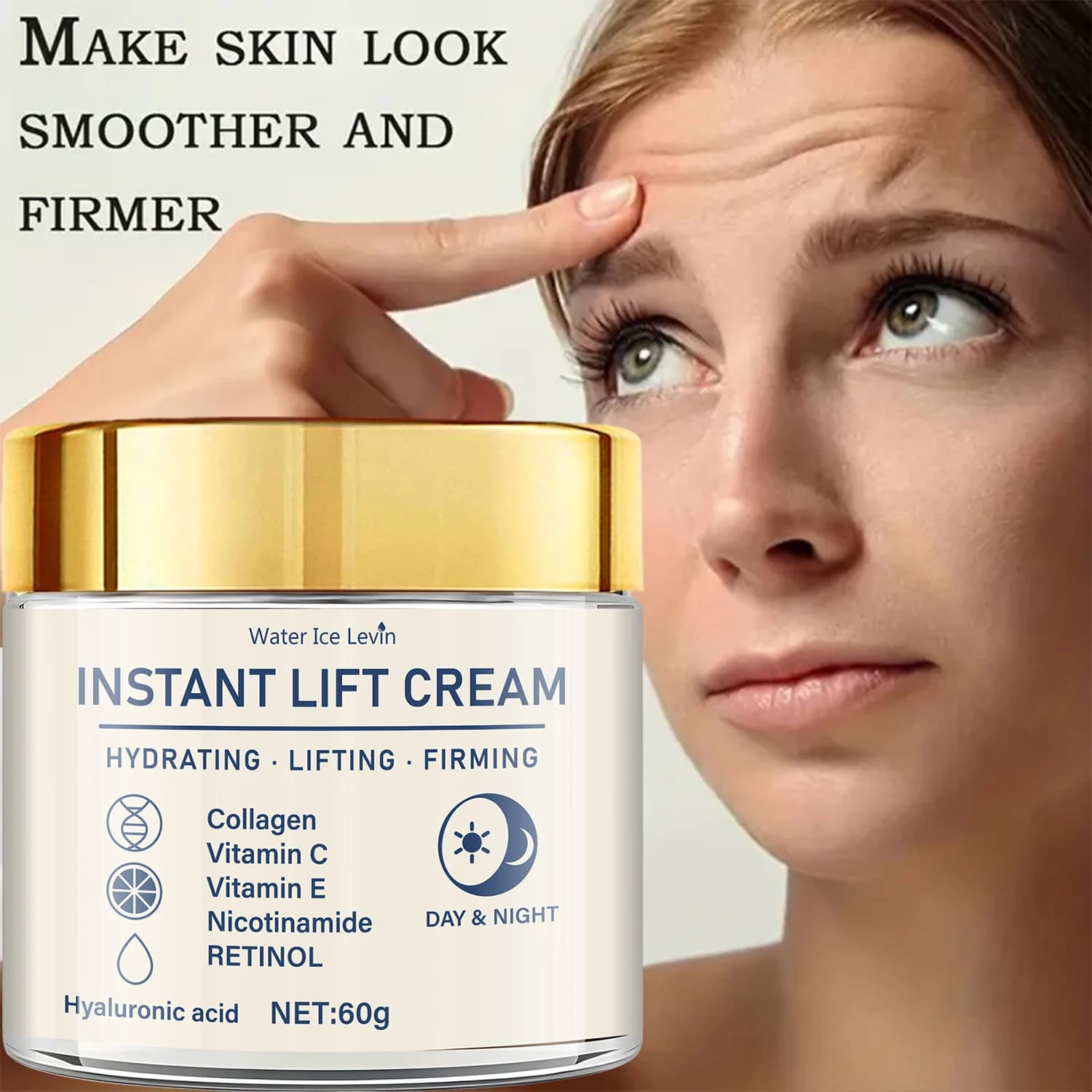jar of firming and lifting facial cream — image 1