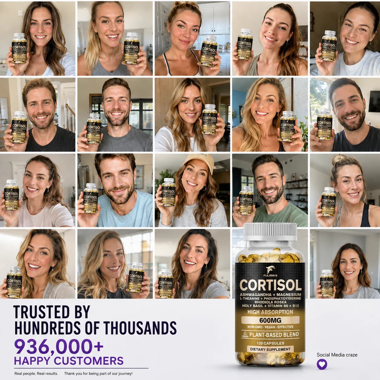 cortisol support supplement bottle — image 6