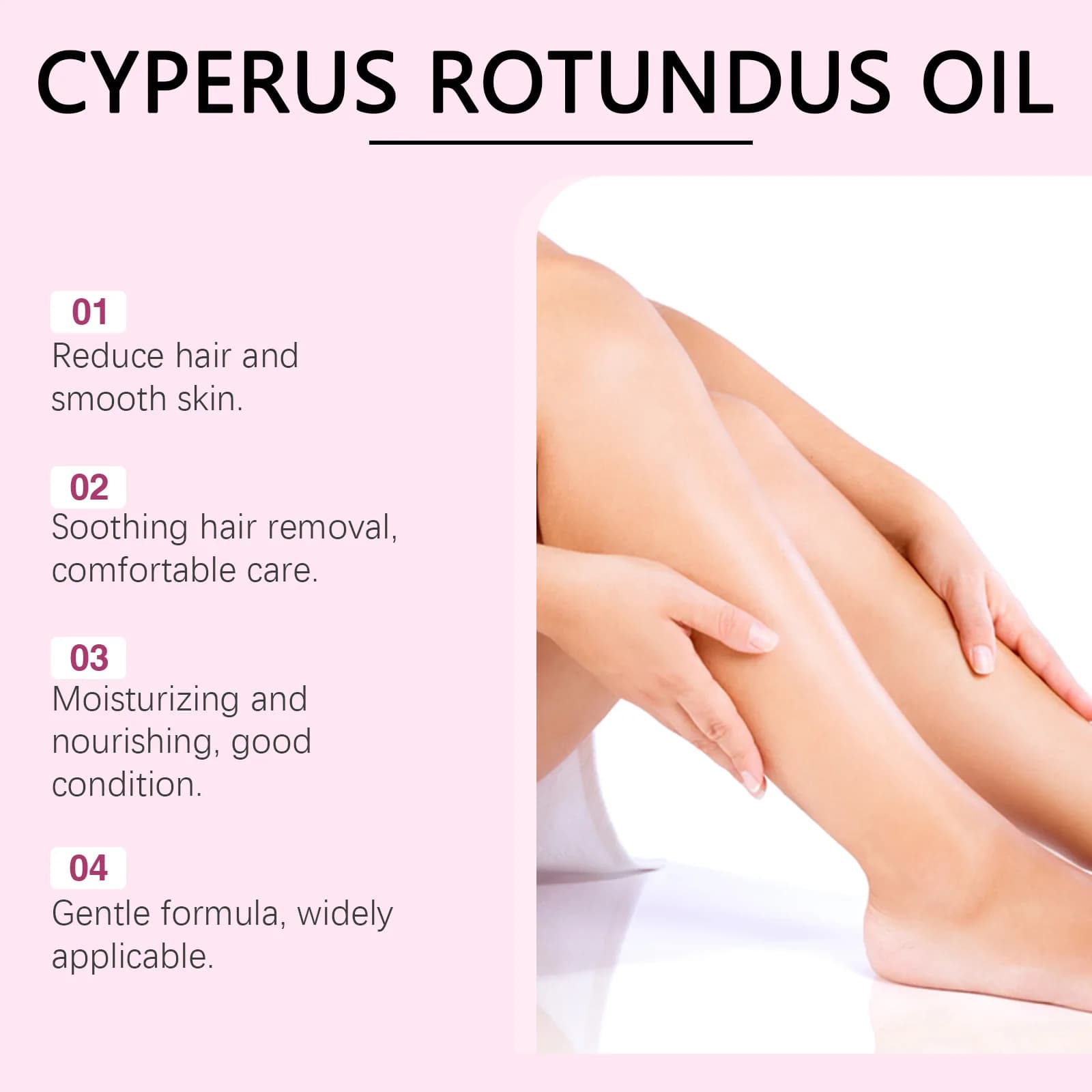 Cyperus Rotundus oil bottle for hair removal — image 4