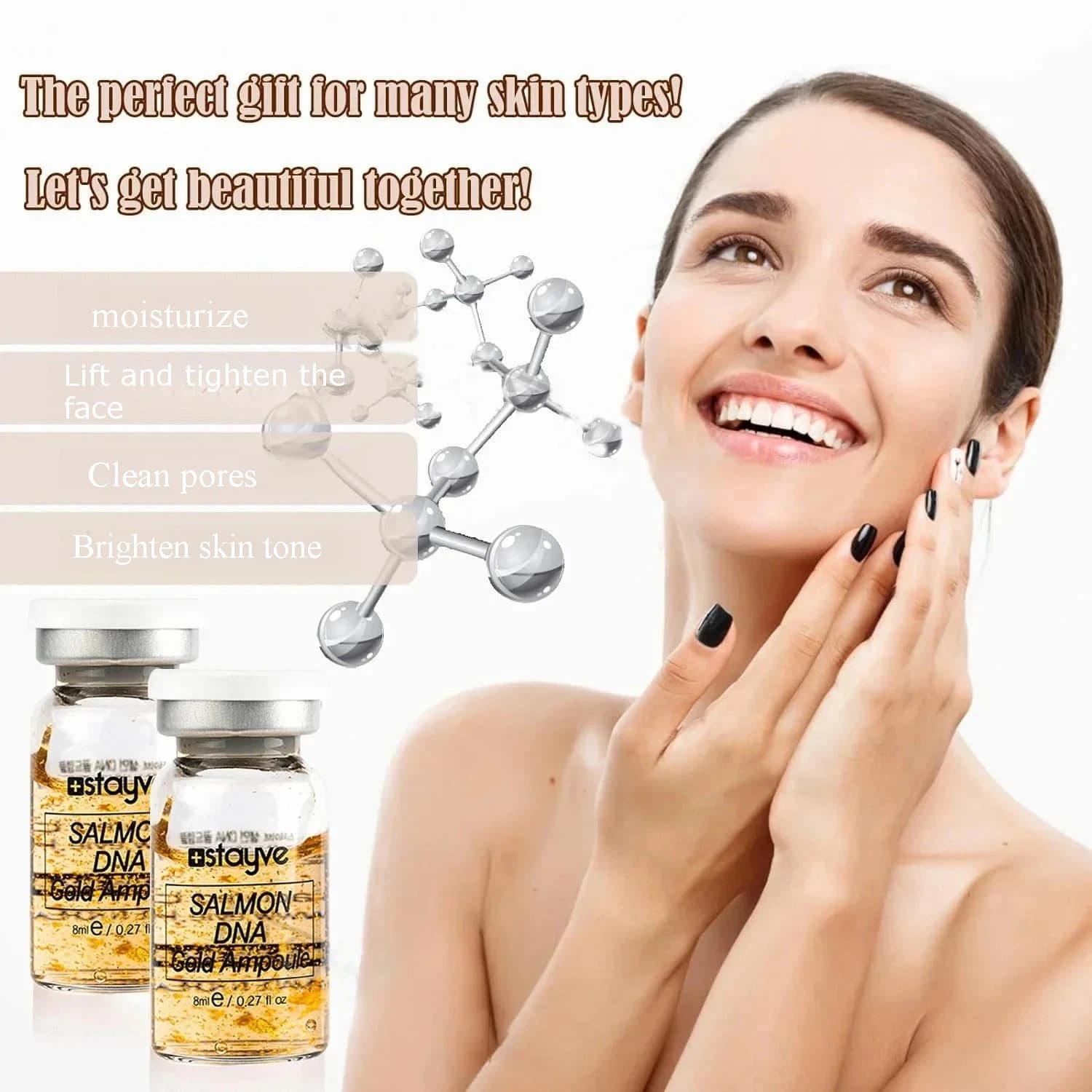 Stayve salmon DNA golden ampoule serum bottle — image 4