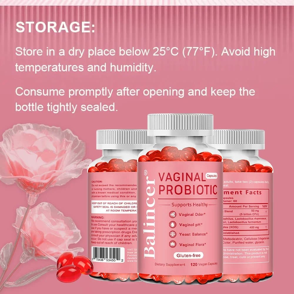 women's probiotic supplement bottle — image 3