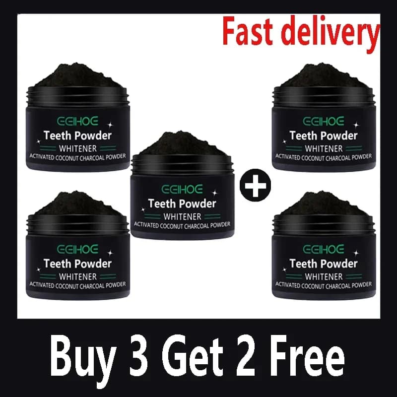 natural tooth whitening powder in a jar — image 7