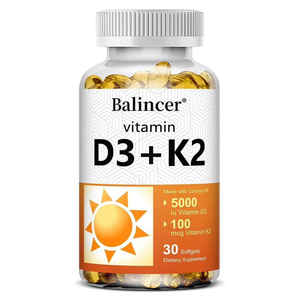 bottles of vegan vitamin D3 and K2 with coconut oil — image 7