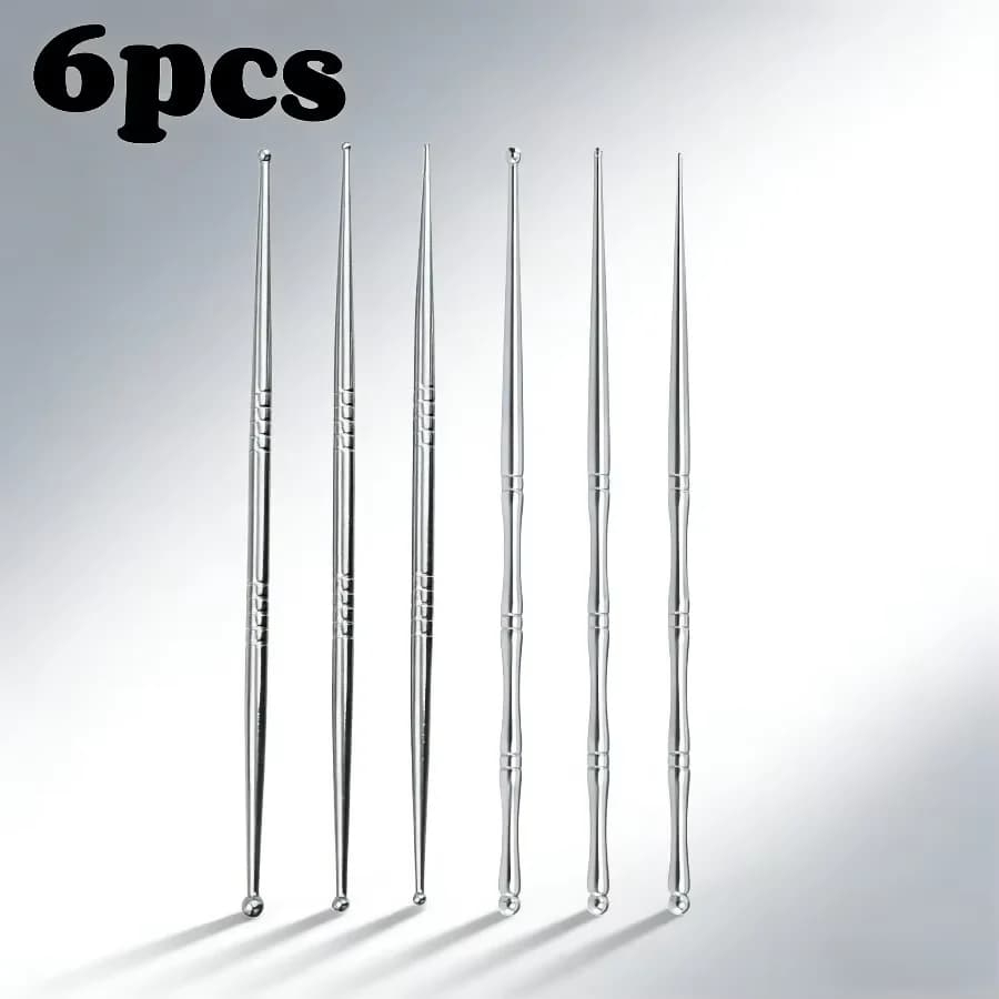 steel acupuncture set with double-head face massage tool — image 7