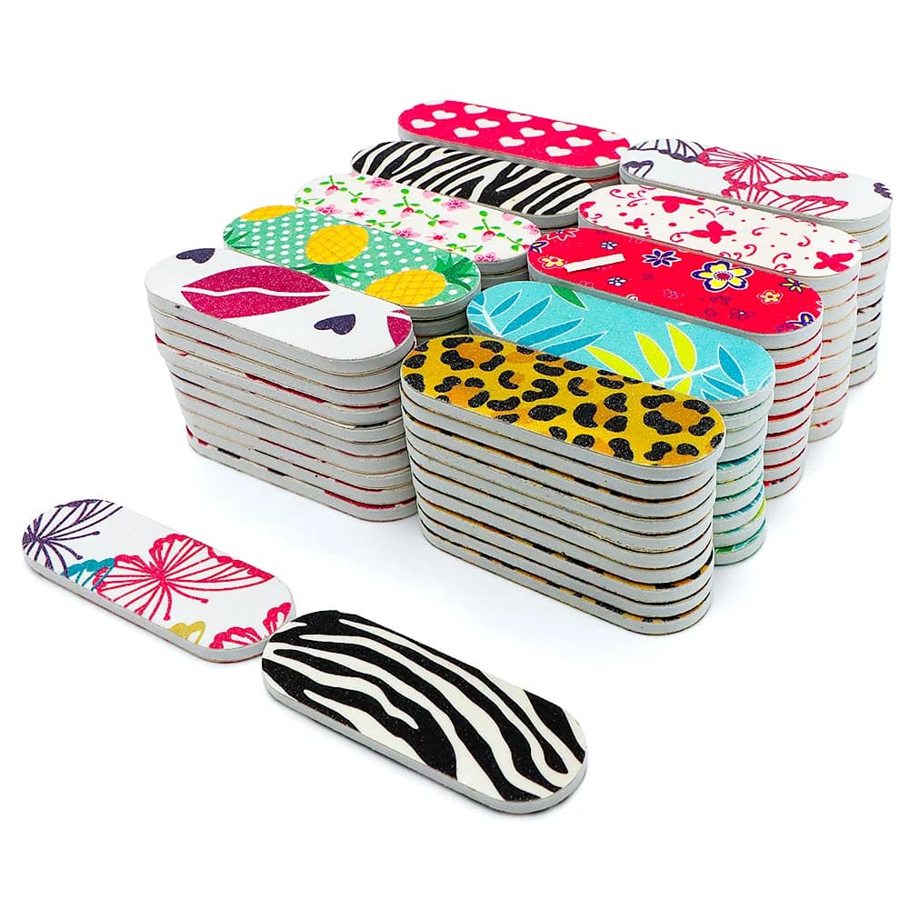 Pack of 50 double‑sided mini nail files — image 1