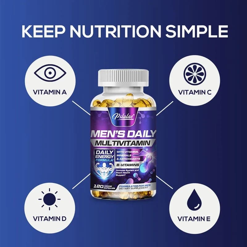 bottle of men's daily multivitamin supplement — image 4