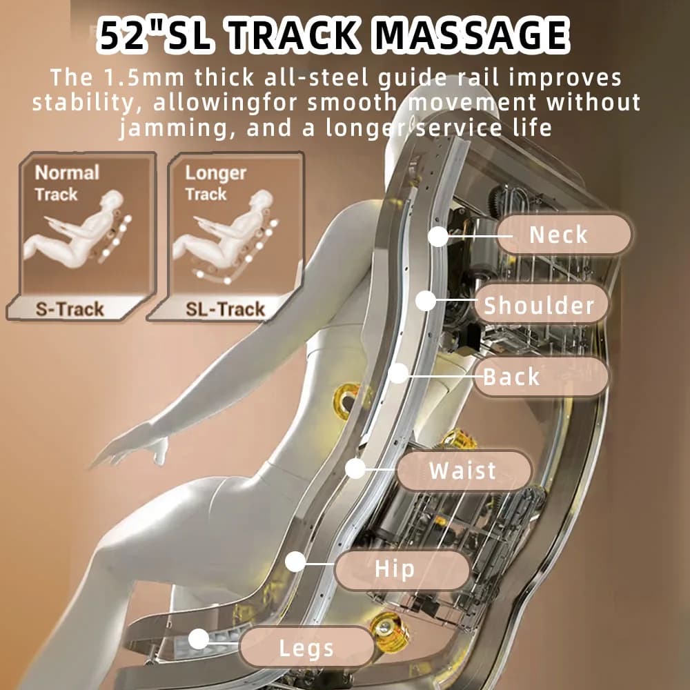 SL Track Full Body Massage Chair Zero Gravity Heating AI Voice — image 6