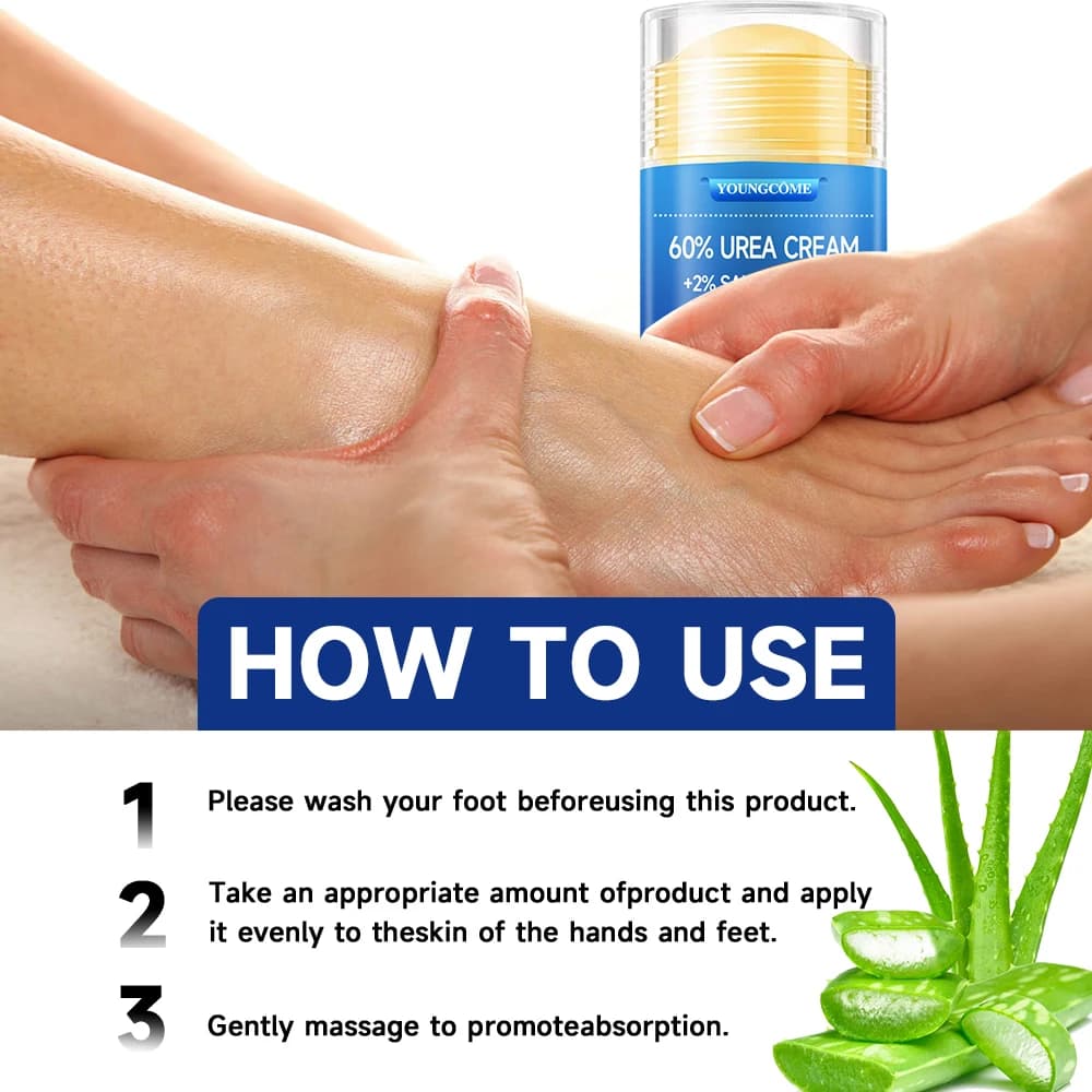 Urea and salicylic acid foot and hand cream tube — image 6