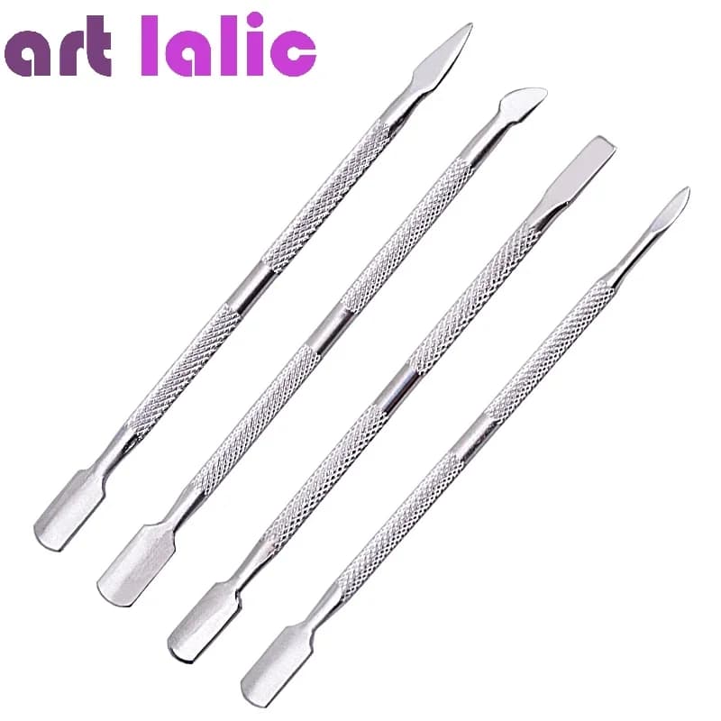 Stainless steel double‑sided cuticle remover set of four — image 1
