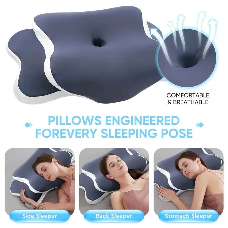 Ergonomic memory foam cervical pillow — image 4