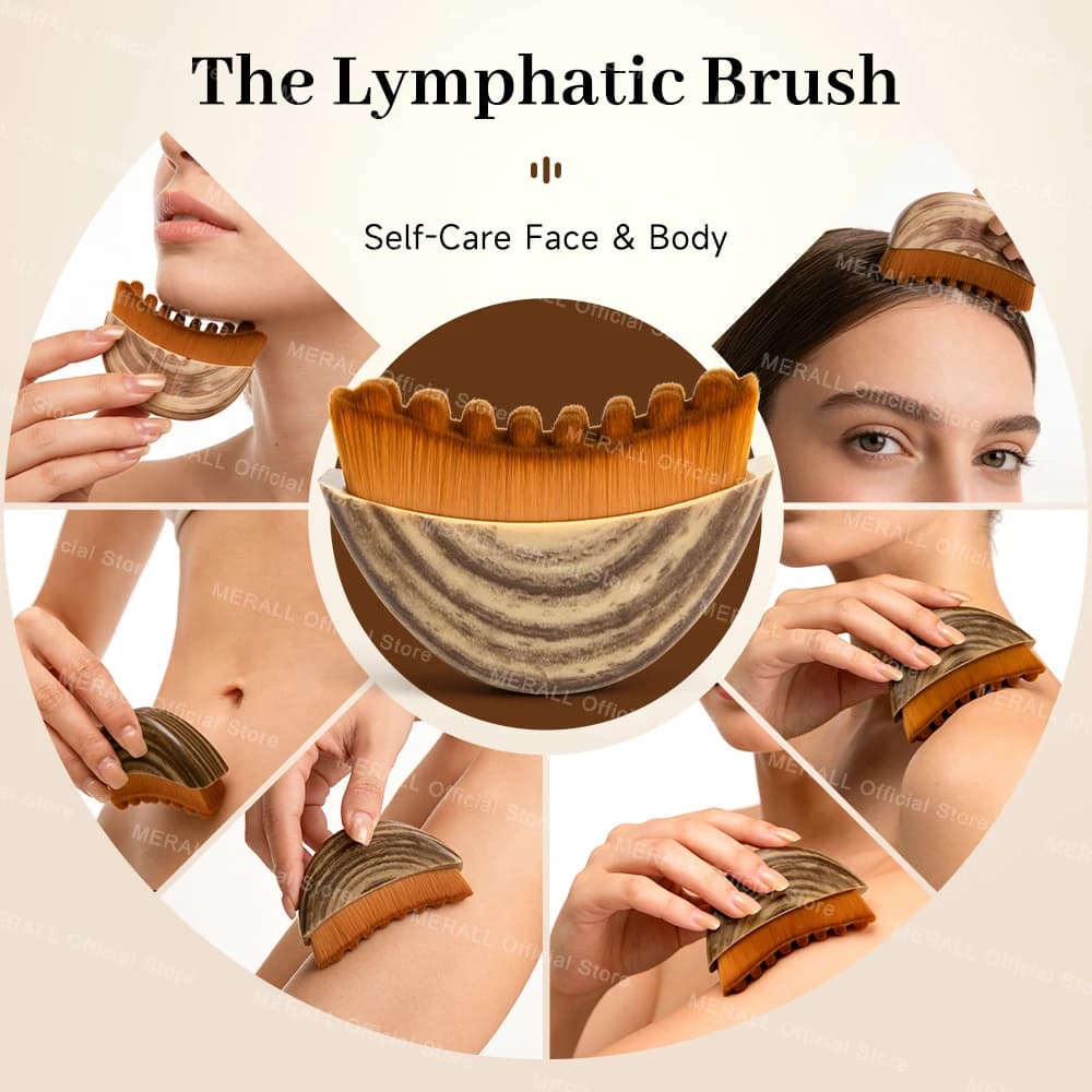 Facial brush and contoured gua sha set in travel box — image 5
