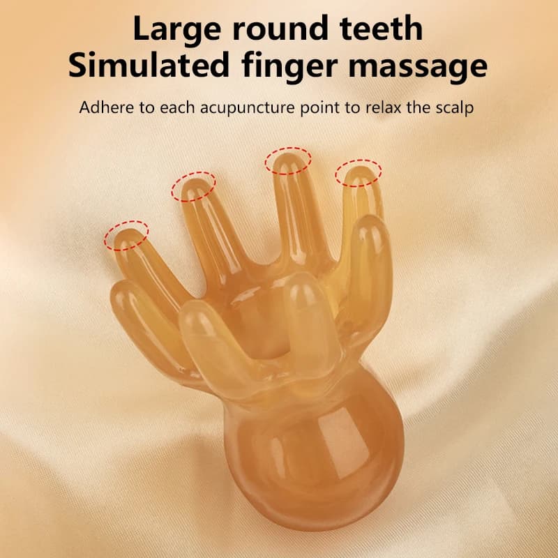 Octopus-shaped resin scalp massage comb — image 6