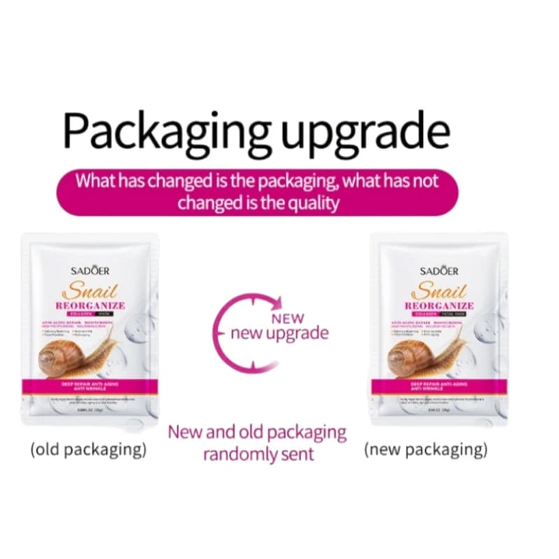 Sadoer snail collagen facial mask set — image 6