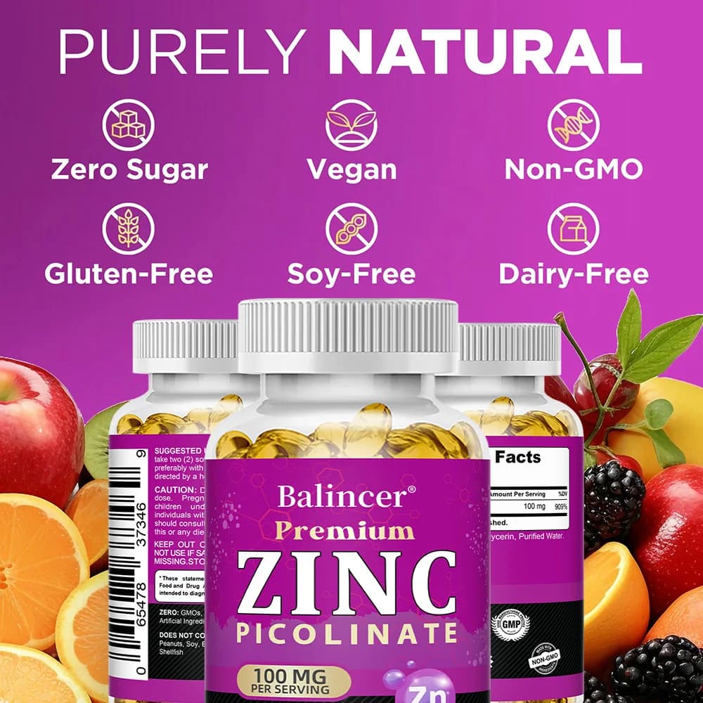 bottle of zinc picolinate 100 mg supplement — image 4