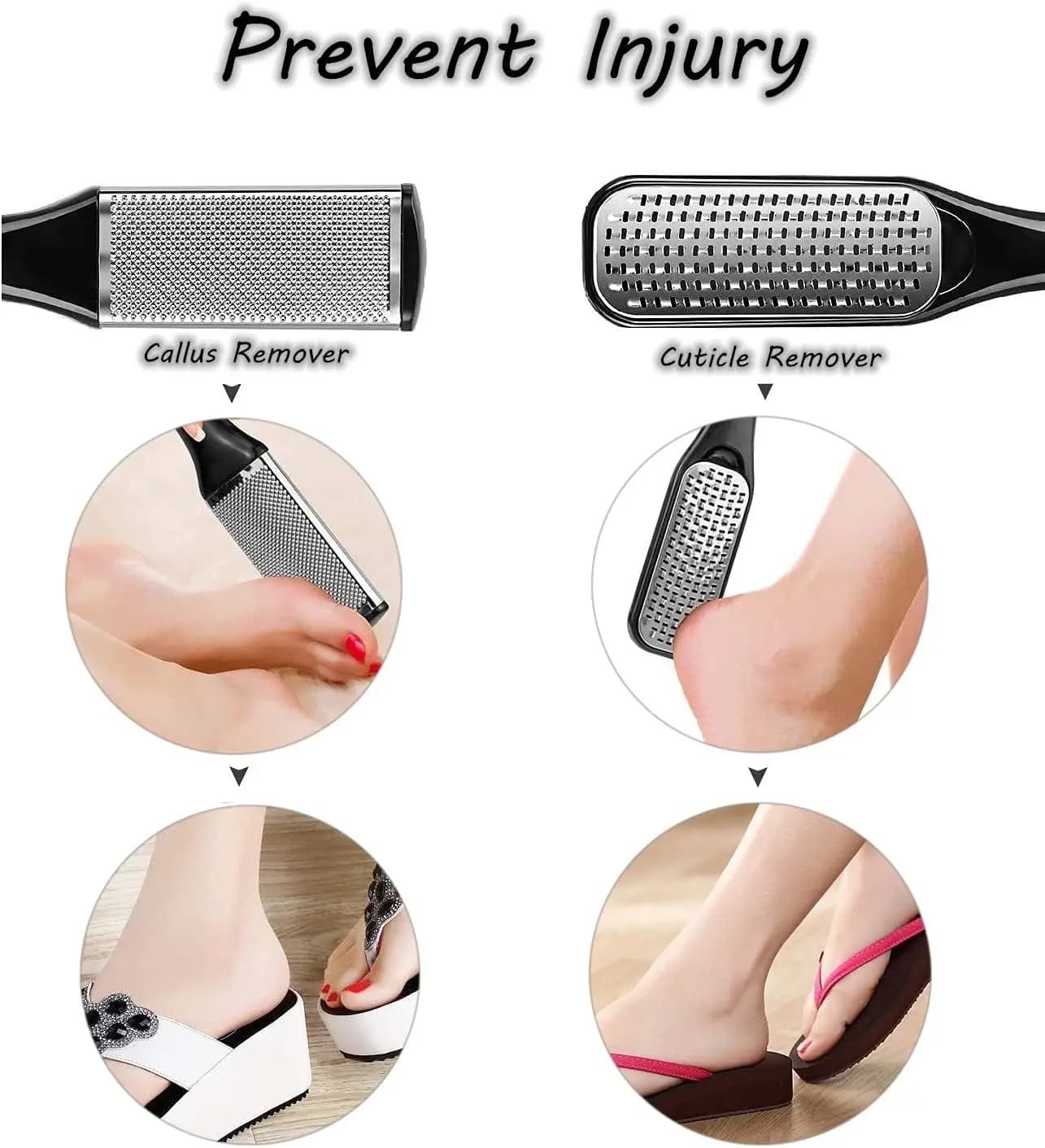 Stainless steel pedicure tool set — image 4
