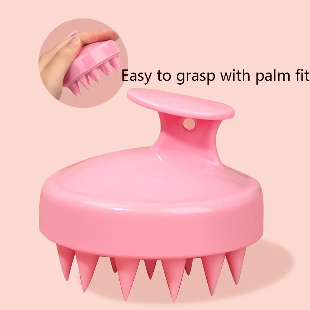 silicone scalp scrubber hair brush — image 4