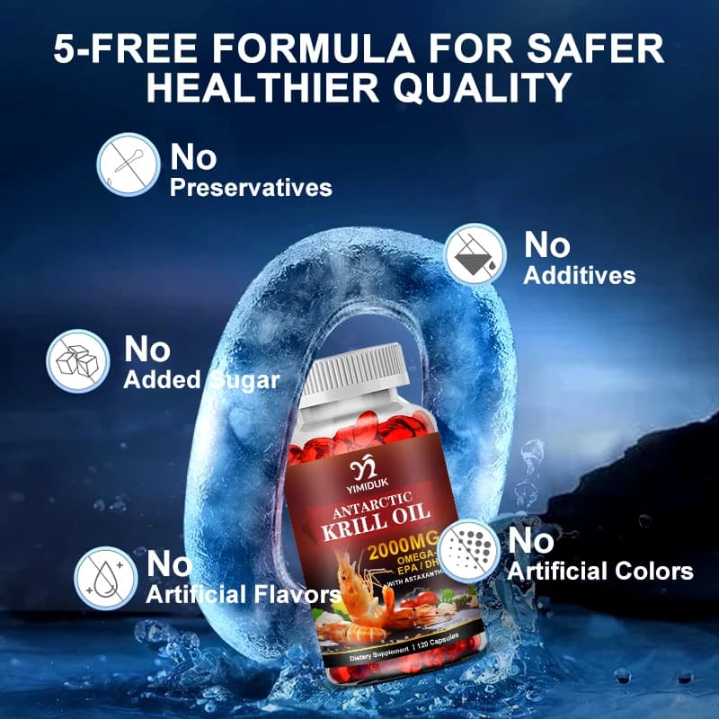 bottles of Antarctic krill oil capsules — image 5
