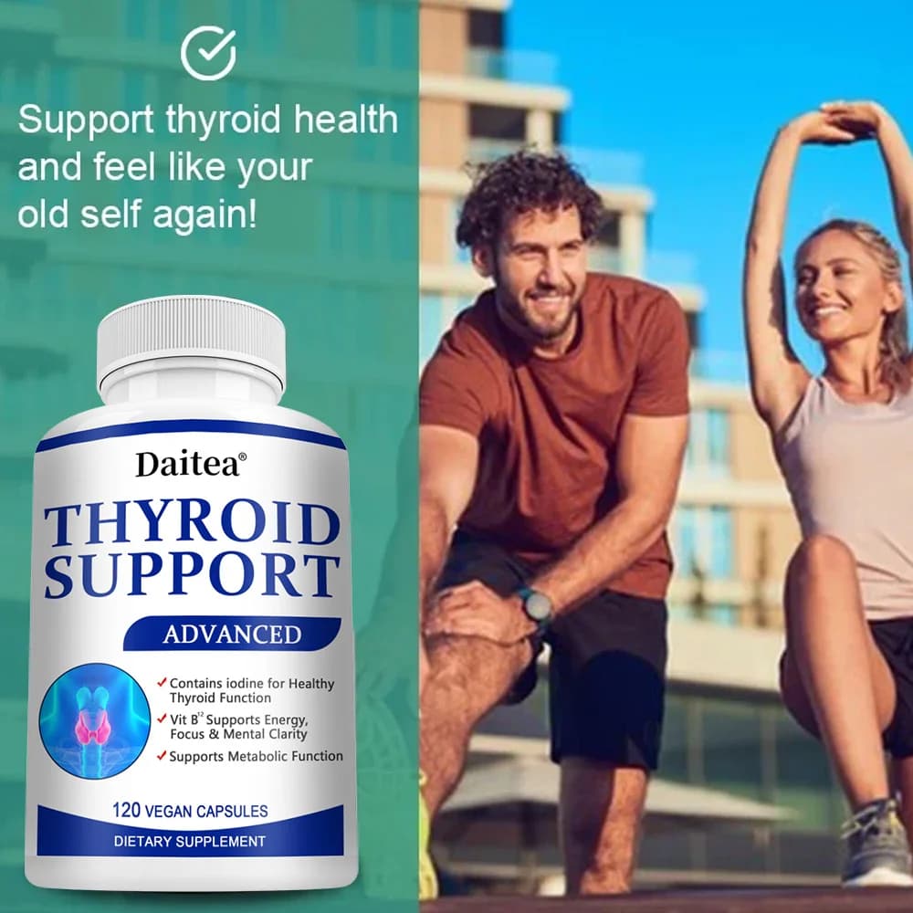 bottles of thyroid support supplement with L‑tyrosine, iodine, zinc and selenium — image 4