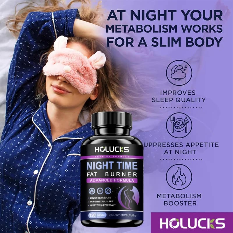 nighttime fat burner supplement bottle — image 3