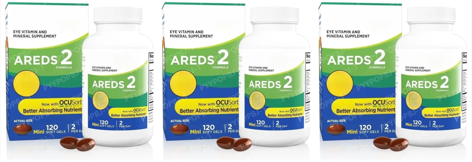 AREDS2 eye vitamin and mineral supplement bottle — image 7