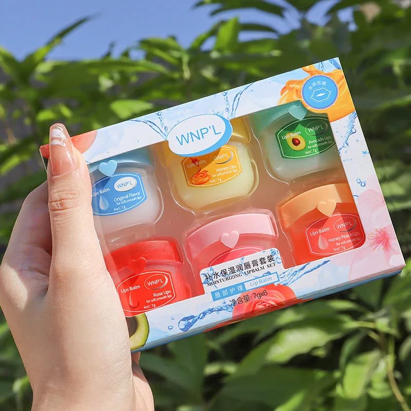 assorted moisturizing lip balm set — image 2
