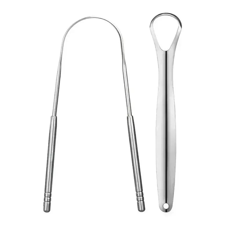 Reusable stainless steel tongue scraper set — image 8