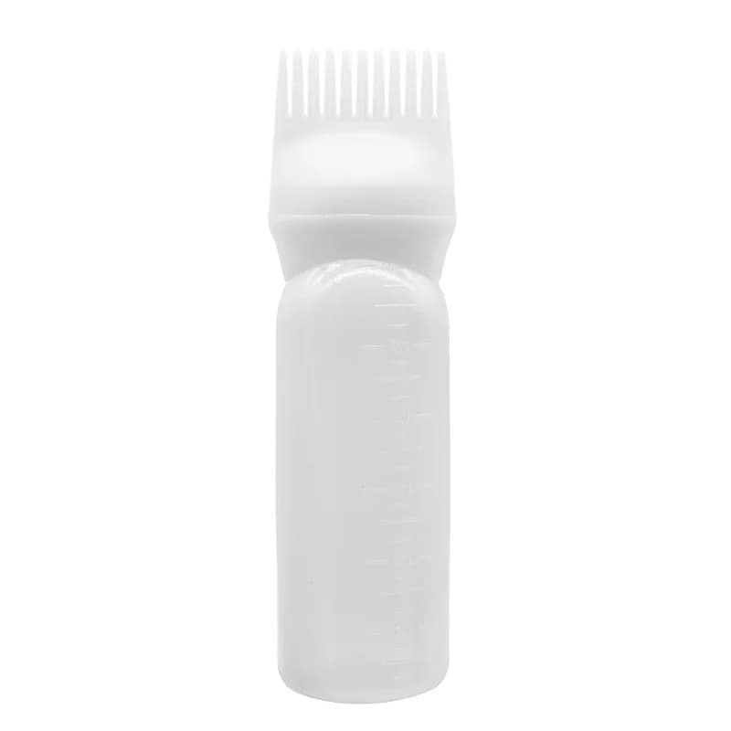 set of three salon hair oil applicator bottles in different colors — image 8