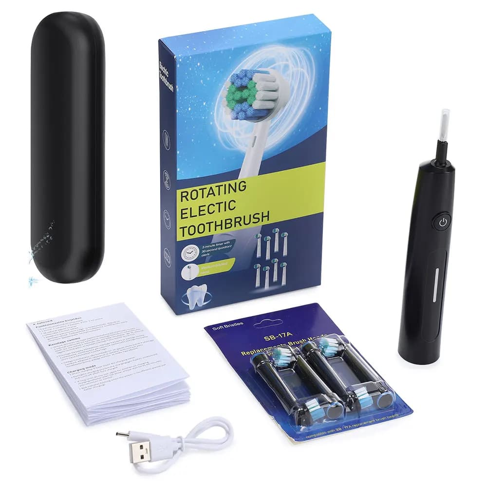 rotating electric toothbrush with USB charger — image 8
