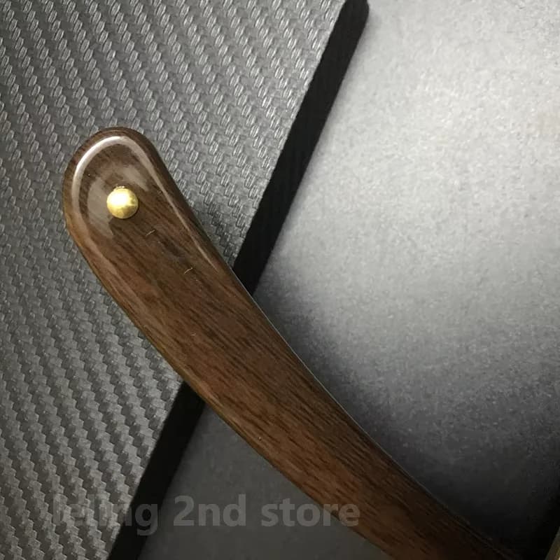 folding stainless steel straight razor — image 4