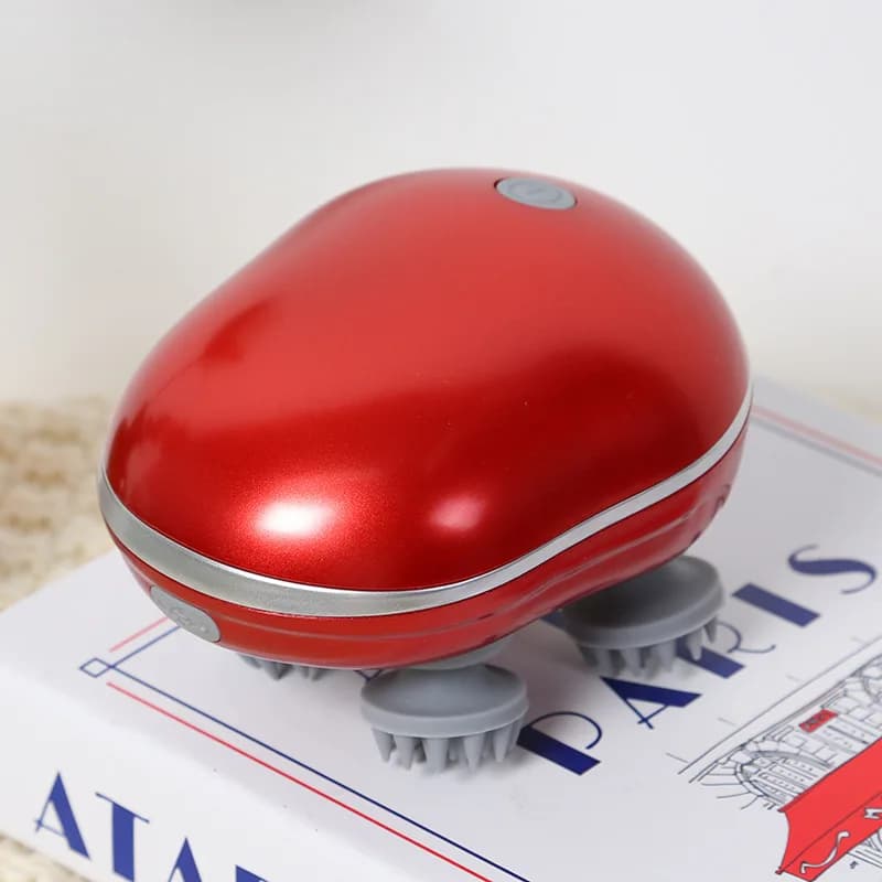 adjustable speed red light scalp massager with silicone nodes — image 8