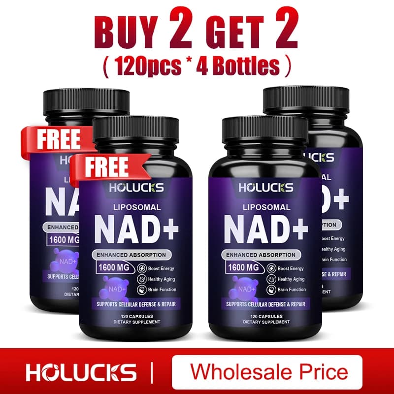 Bottle of NAD+ supplement with resveratrol — image 7