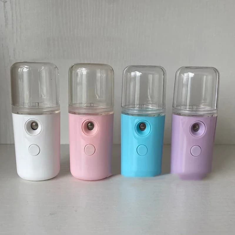 compact rechargeable facial steamer emitting nano mist — image 6