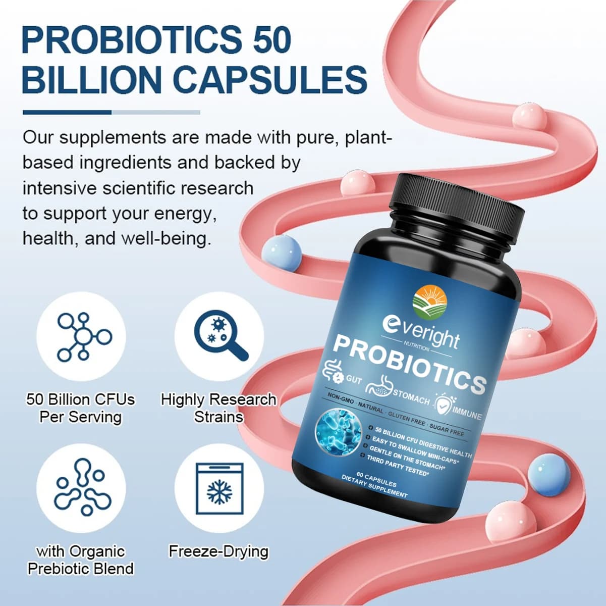 bottle of 50 billion CFU probiotic capsules — image 5