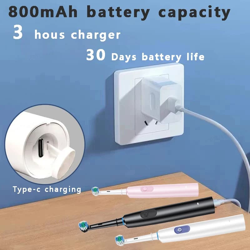smart electric toothbrush with multiple modes and brush heads — image 6