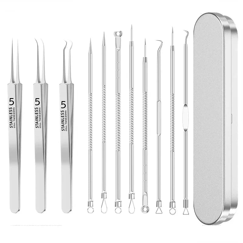Ingrown hair tweezers with multiple needle tips — image 7