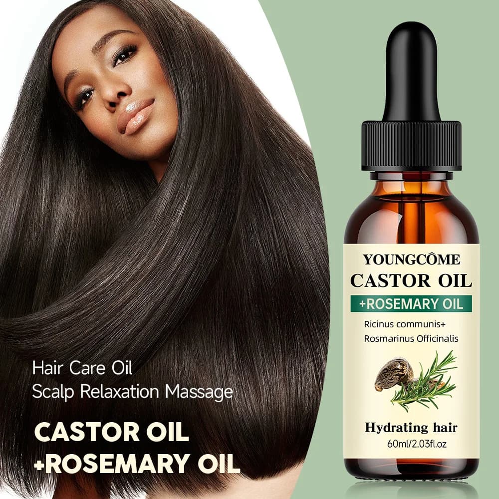 bottle of castor and rosemary hair growth oil — image 6