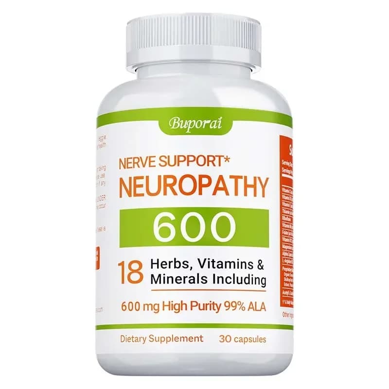 Neuropathy support supplement bottle 600mg — image 7