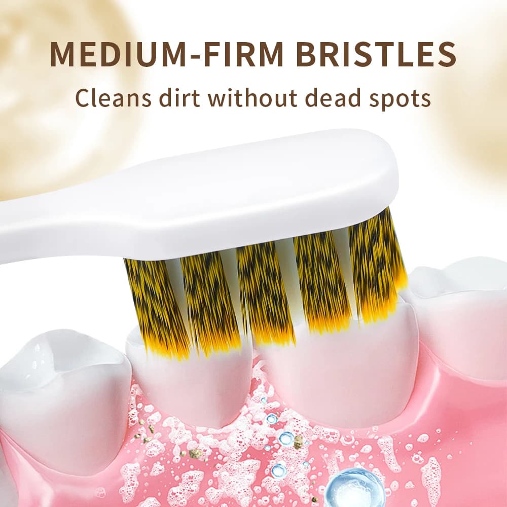 Gold and silver luxury toothbrush with electroplated handle — image 6
